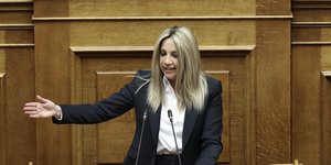 Η πρόεδρος του ΚΙΝΑΛ, Φώφη Γεννηματά