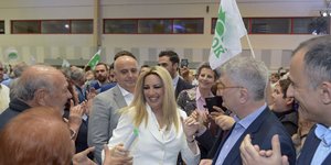 Η Φώφη Γεννηματά στο Βελλίδειο μέγαρο στη Θεσσαλονίκη