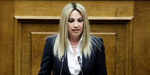 H Φώφη Γεννηματά στη Βουλή