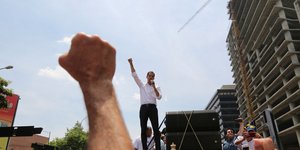 Ο Χουάν Γκουαϊδό στη Βενεζουέλα