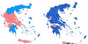 Γαλάζιος ο χάρτης στις ευρωεκλογές 2019
