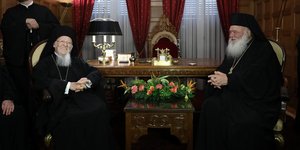 Συνάντηση Οικουμενικού Πατριάρχη Βαρθολομαίου και Αρχιεπισκόπου Αθηνών Ιερώνυμου