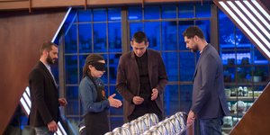 Η Ιωάννα του MasterChef και οι κριτές Κοντιζάς, Κουτσόπουλος, Ιωαννίδης