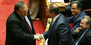Κώστας Καραμανλής και Ευάγγελος Βενιζέλος