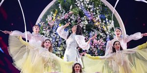 Η Κατερίνα Ντούσκα στην πρόβα τζενεράλε της Eurovision