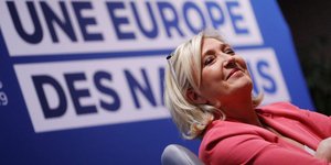 Η πρόεδρος του Εθνικού Μετώπου στη Γαλλία, Μαρίν Λε Πεν