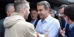 Επίσκεψη του Προέδρου της Νέας Δημοκρατίας Κυριάκου Μητσοτάκη στην Καλαμπάκα