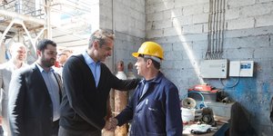 Περιοδεία του Κυριάκου Μητσοτάκη στην Χαλκίδα