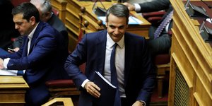 Αλέξης Τσίπρας και Κυριάκος Μητσοτάκης στη Βουλή