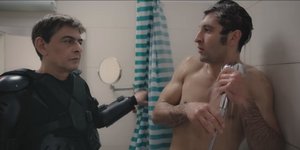 Ο Μιχάλης Ρακιντζής σε σκηνή από την διαφήμιση