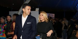 Η Τζένη Μπαλατσινού μαζί με τον Βασίλη Κικίλια