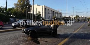 Oχημα από σύγκρουση στη Βασιλίσσης Σοφίας