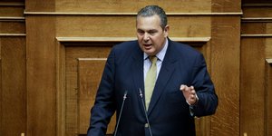 Ο Πάνος Καμμένος στη Βουλή
