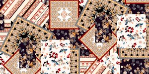 Πάτσγουορκ με υφάσματα 