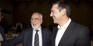 Ο Ιβάν Σαββίδης και ο Αλέξης Τσίπρας
