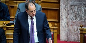 Ο Χρήστος Σπίρτζης στη Βουλή