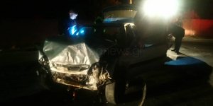 Τροχαίο ατύχημα στα Χανιά το βράδυ της Πρωτομαγιάς