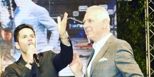 Ο Γιώργος Τσαλίκης σε προεκλογική συγκέντρωση του Ανδρέα Παχατουρίδη