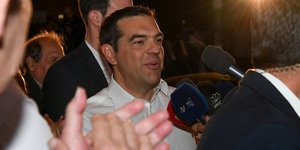 Ο Αλέξης Τσίπρας μετά την ήττα του ΣΥΡΙΖΑ στις Ευρωεκλογές 2019