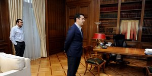 Αλέξης Τσίπρας και Νίκος Παππάς στο Μέγαρο Μαξίμου/Φωτογραφία Ευρωκίνηση