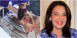 Ο Αλέξης Τσίπρας στο σκάφος. Αριστερά η Κατερίνα Παναγοπούλου