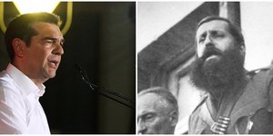 Ο Αλέξης Τσίπρας και ο Αρης Βελουχιώτης