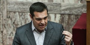 Ο Αλέξης Τσίπρας στη Βουλή