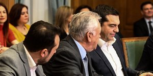 Ο Αλέξης Τσίπρας στο υπουργικό συμβούλιο