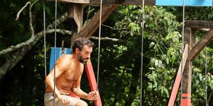 Ο Γιώργος Χρανιώτης κατά τη διάρκεια αγωνίσματος στο Survivor