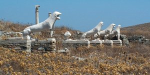 Τα περίφημα λιοντάρια της Δήλου