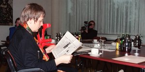 H Άνγκελα Μέρκελ σε συνεδρίαση της CDU τον Φεβρουάριο του 1992