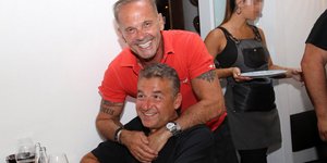 Πέτρος Κωστόπουλος και Γιώργος Λιάγκας μαζί στην Μύκονο