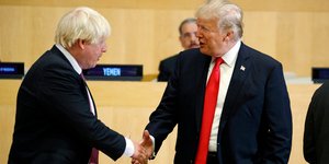 Ο Ντόναλντ Τραμπ και ο Μπόρις Τζόνσον 