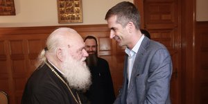 Συνάντηση Κώστα Μπακογιάννη με τον Αρχιεπίσκοπο Ιερώνυμο