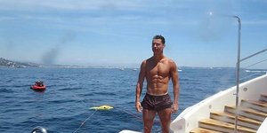 Ο Κριστιάνο Ρονάλντο στη θάλασσα