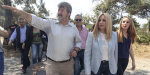 Η Φώφη Γεννηματά στο δάσος του Σέιχ Σου