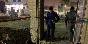 Αστυνομικός στο Ιράκ σε σημείο έκρηξης βόμβας