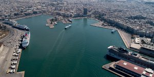 Drone φωτογραφία από το λιμάνι του Πειραιά