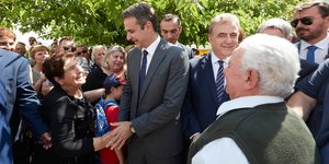 Μητσοτάκης περιοδεία εκλογές Χαλκίδα