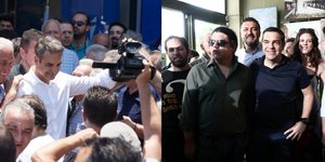 Μητσοτάκης στην Κρήτη, Τσίπρας στον Πειραιά