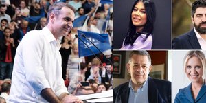 Μητσοτάκης και υποψήφιοι Θεσσαλονίκης