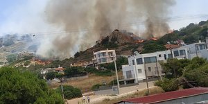 Η χθεσινή πυρκαγιά στο Λαγονήσι