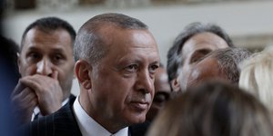 Ο Ρετζέπ Ταγίπ Ερντογάν αμέσως μετά το αποτέλεσμα των εκλογών στην Κωνσταντινούπολη