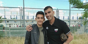 Ο Χοσέ Αντόνιο Ρέγιες με τον 11χρονο γιο του