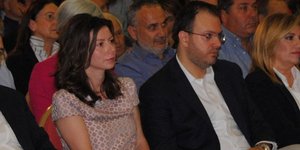 Ο Θανάσης Θεοχαρόπουλος με την σύζυγό του Φρίντα