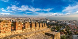 Θεσσαλονίκη θέα από τα τείχη