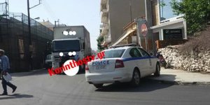 Η νταλίκα που παρέσυρε την άτυχη γυναίκα