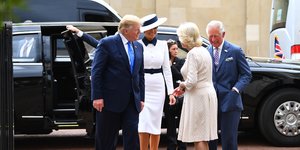 Τραμπ, Μελάνια, Καμίλα, Κάρολος στο Clarence House