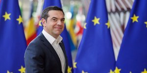 Ο Αλέξης Τσίπρας προσέρχεται στη Σύνοδο Κορυφής