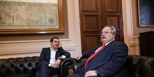 Ο Αλέξης Τσίπρας με τον Νίκο Κοτζιά